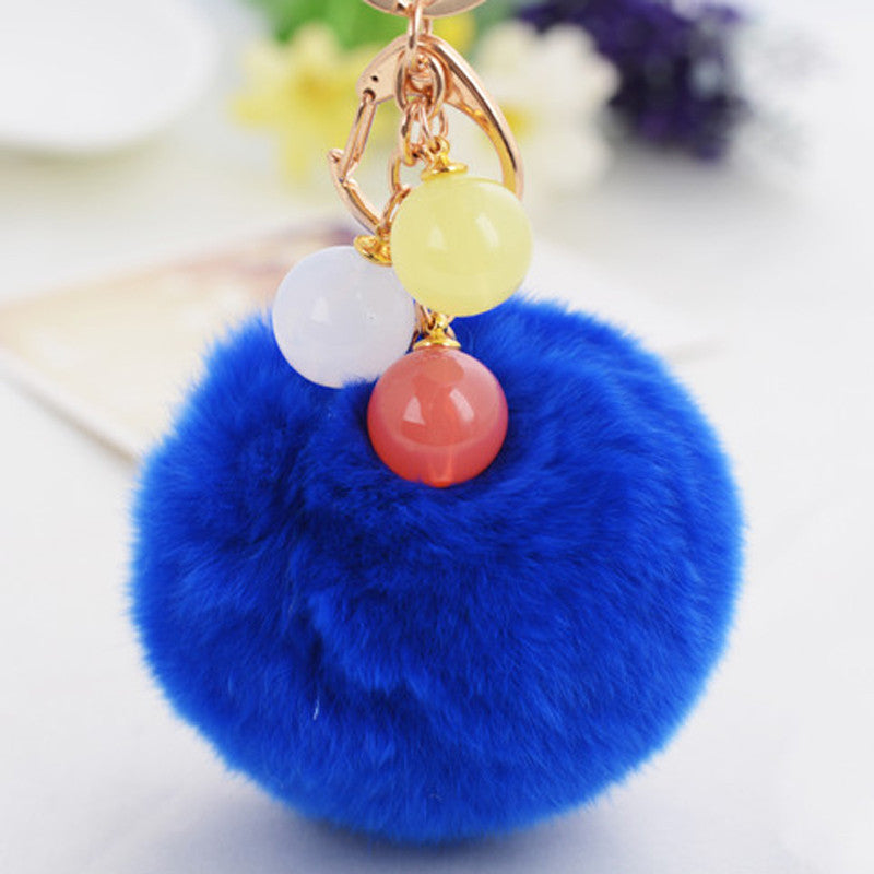 Wholesale Cute Plush Car Key Chain Ring